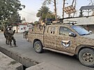 Afghánské bezpenostní jednotky v ulicích Lakargáhu (2. srpna 2021)