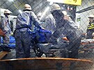 Stanice metra v Tokiu, kde útoník pobodal 10 lidí. (6. srpna 2021)