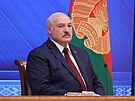 Bloruský prezident Alexandr Lukaenko (9. srpna 2021)