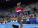 Americká gymnastka Simone Bilesová v Tokiu