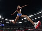 Venezuelka Yulimar Rojasová ve finále trojskoku v Tokiu