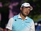 Zklamaný Hideki Macujama ve finálovém kole turnaje golfist na  olympijských...