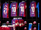 Barcelonský dres Lionela Messiho.