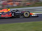 Max Verstappen z Red Bullu ve Velké cen Maarska formule 1