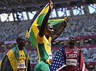 Hansle Parchment z Jamajky ovládl olympijských 110 metr pekáek, stíbrný...