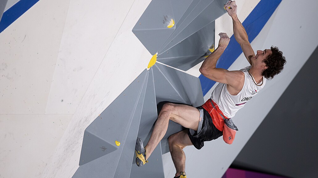 Adam Ondra v olympijském finále