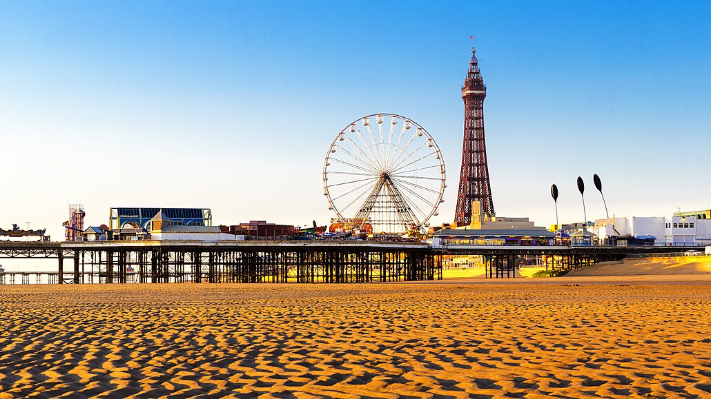 Blackpool je centrem zábavy a odpoinku.