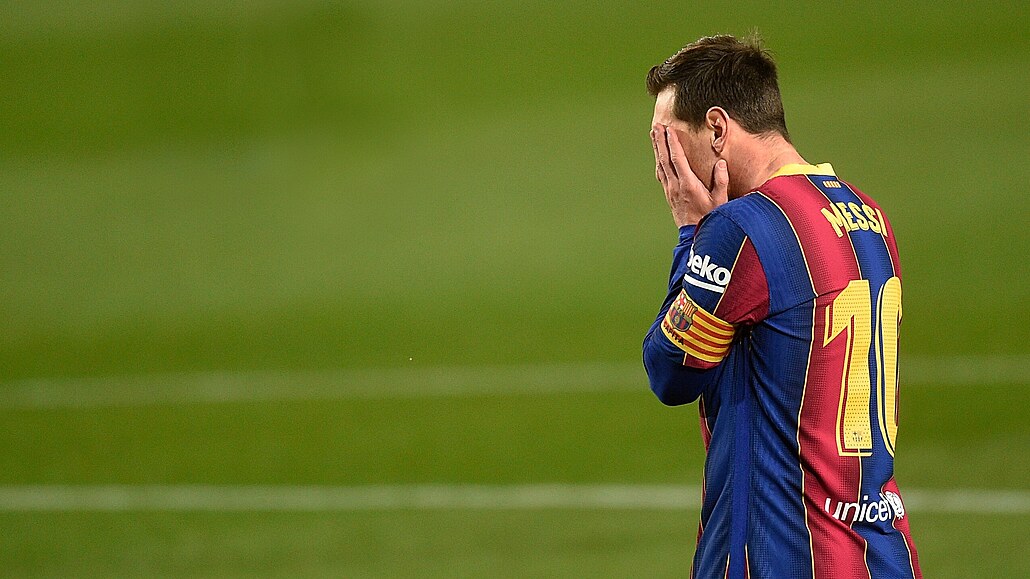 Lionel Messi v dresu Barcelony.