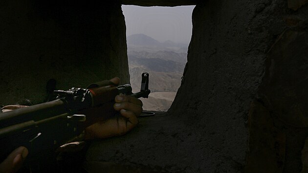 Pákistánští vojáci na hranicích s Afghánistánem (3. srpna 2021)