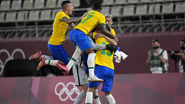 Fotbalist Brazlie kep po postupu do olympijskho finle.