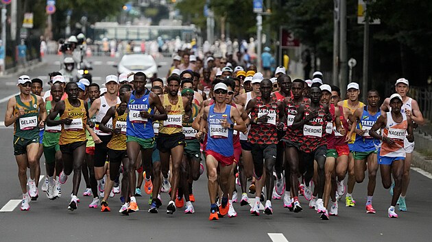 Maratont hrdinov na olympid v Tokiu.