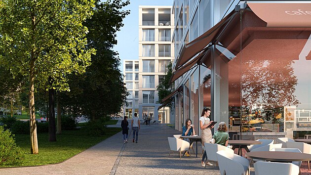 Pod sportovní halou ve Zlíně by měla vyrůst nová moderní čtvrť včetně obchodů, restaurací a kaváren.