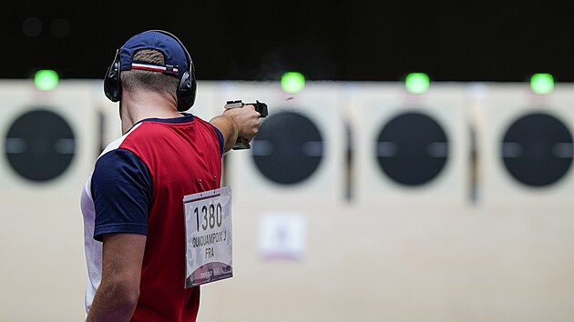 Jean Quiquampoix, Francie, sout�� v p�nsk� 25metrov� rychlopaln� pistoli (2. srpna 2021)