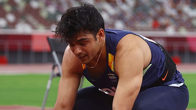 Nejlep olympijsk otpa Neeraj Chopra.