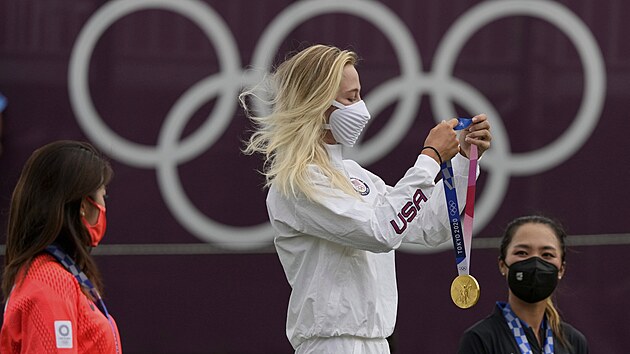 Nelly Kordov (USA) je vtzkou enskho golfu na letnch olympijskch hrch 2020 v sobotu 7. srpna 2021