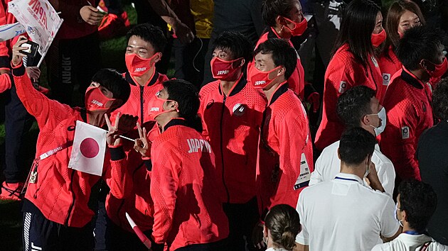 Japont sportovci pi zvrenm ceremonilu letnch olympijskch her 2020....