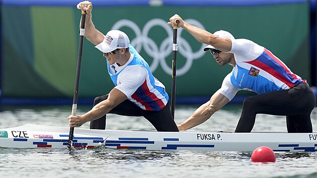 Brat Petr a Martin Fuksov v rozjce kanoist na olympijskch hrch.