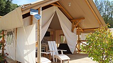 Glampingový stan, Istra Premium Camping Resort v msteku Funtana na Istrii....