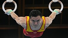 Dalí ínské zlato se známkou 15,500 vybojoval na kruzích Liou Jang (2. srpna...