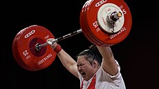 Li Wen-wen, která kralovala v kategorii nad 87 kilogramů vytvořila tři nové...