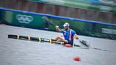Josef Dostál ve finále závodu na 1000 metrů, v němž skončil pátý.(3. srpna 2021) | na serveru Lidovky.cz | aktuální zprávy