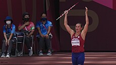 eská otpaka Barbora potáková na olympiád v Tokiu. (3. srpna 2021)