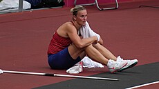 Česká oštěpařka Barbora Špotáková na olympiádě v Tokiu. (3. srpna 2021)