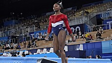 Americká gymnastka Simone Bilesová v Tokiu