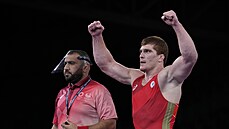 Ruský zápasník Musa Jevlojev získal olympijské zlato v řecko-římském stylu ve...