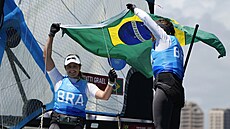 Brazilské jachtařky Martine Graelová a Kahena Kunzeová obhájily na olympijských...