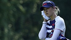Americká golfistka Nelly Kordová v prbhu olympijského turnaje.