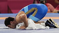 Olympijský turnaj volnostylařů do 74 kg vyhrál ruský zápasník Zaurbek Sidakov.