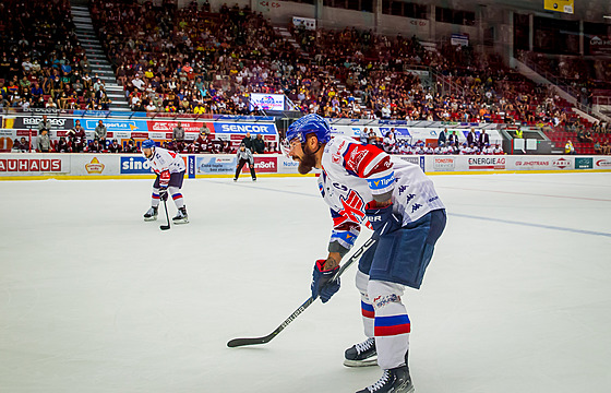 Kapitán budjovických hokejist Milan Gula.
