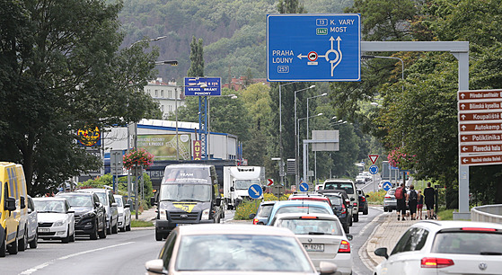 Doprava v Bílin na Teplicku.