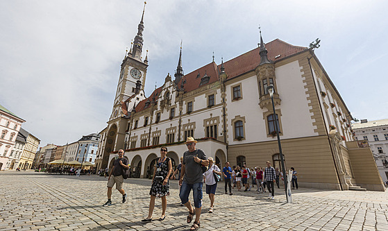 Budova olomoucké radnice na tamním Horním námstí.