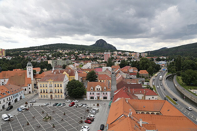 Centrum Bíliny na Teplicku.