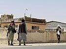 Bojovníci Tálibánu stojí na strái ve mst Ghazní jihozápadn od Kábulu. (13....