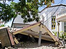 Domy na Haiti poniené zemtesením (14. srpna 2021)