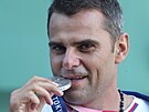 David Kosteleck si z Tokia pivezl stbrnou medaili. (31. ervence 2021)