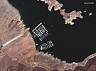 Satelitní snímek firmy Maxar Technologies z ervence letoního roku ukazuje,...