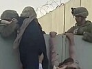Davy Afghánc se hromadí u mezinárodního letit v Kábulu. (17. srpna 2021)
