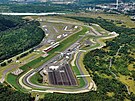 Leteck pohled na mosteck autodrom