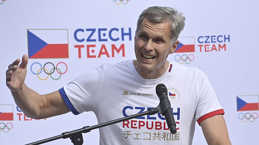 Předseda Českého olympijského výboru (ČOV) Jiří Kejval na tiskové konferenci...