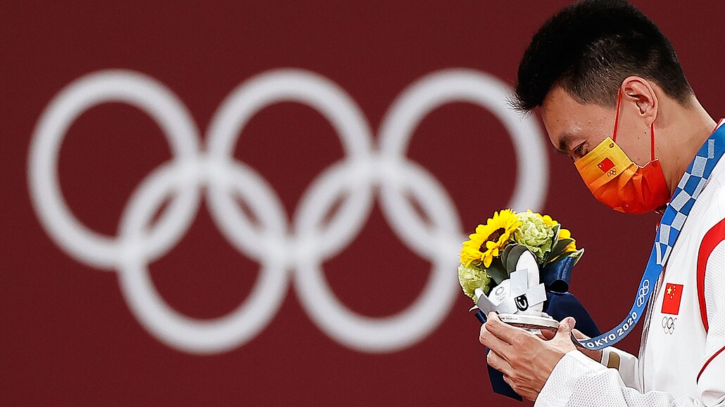 Stříbrná medailistka Zhu Yaming z Číny vybojoval pro Čínu pouze stříbro v...