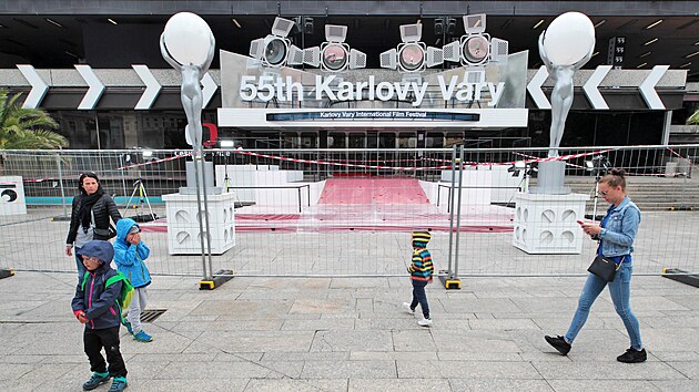 Přípravy na 55. Mezinárodní filmový festival Karlovy Vary, který začíná v pátek. (17. srpna 2021)