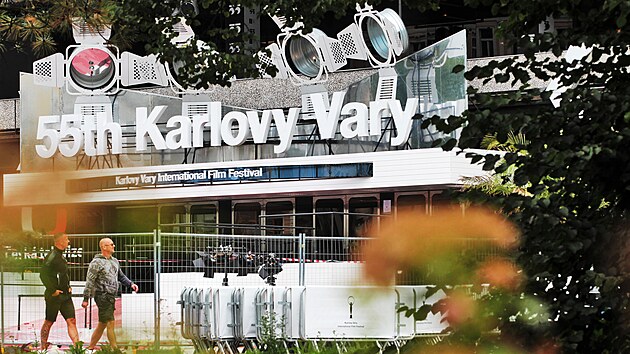 Přípravy na 55. Mezinárodní filmový festival Karlovy Vary, který začíná v pátek. (17. srpna 2021)