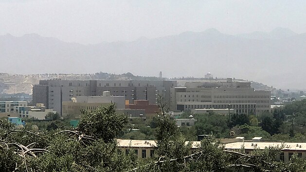 Americká ambasáda v Kábulu. (15. srpna 2021)