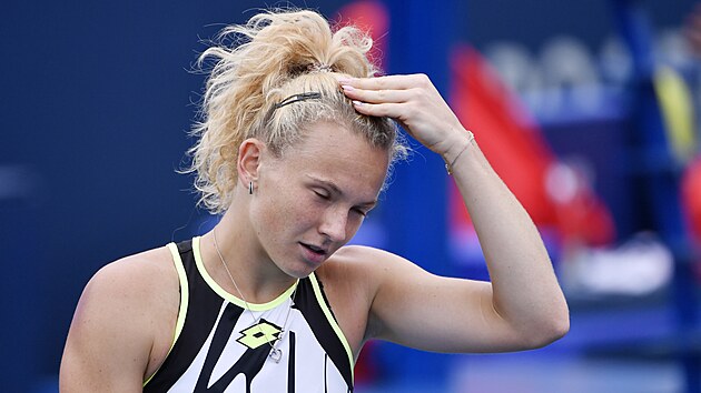 Kateina Siniakov v osmifinle turnaje v Montrealu.