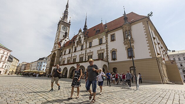 Budova olomouck radnice na tamnm Hornm nmst.