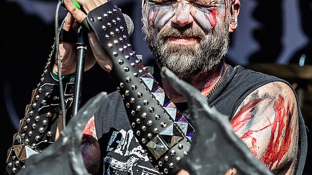 Záběr z metalového festivalu Josefstadt, který pro letošní rok nahradil tradiční Brutal Assault. (14. srpna 2021)